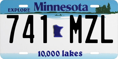 MN license plate 741MZL