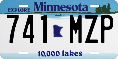 MN license plate 741MZP