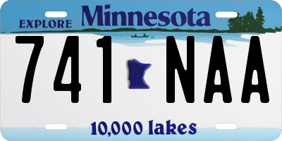 MN license plate 741NAA
