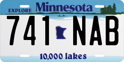 MN license plate 741NAB