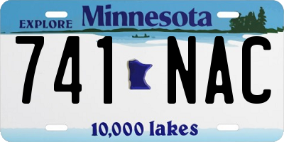 MN license plate 741NAC
