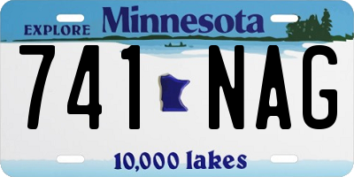 MN license plate 741NAG