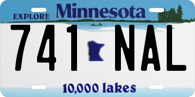 MN license plate 741NAL