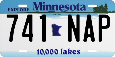 MN license plate 741NAP