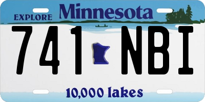 MN license plate 741NBI