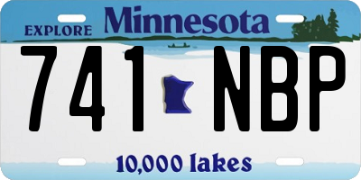 MN license plate 741NBP