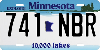 MN license plate 741NBR