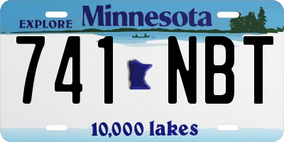 MN license plate 741NBT
