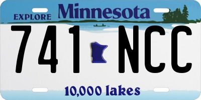 MN license plate 741NCC