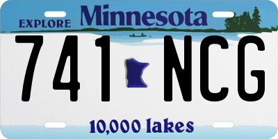 MN license plate 741NCG