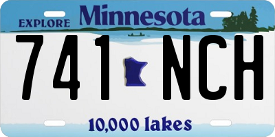 MN license plate 741NCH