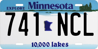 MN license plate 741NCL