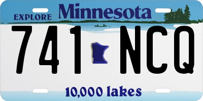 MN license plate 741NCQ