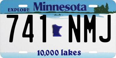 MN license plate 741NMJ