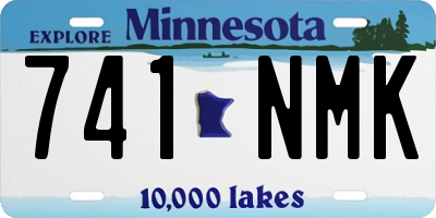 MN license plate 741NMK