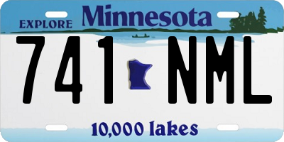MN license plate 741NML
