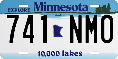 MN license plate 741NMO