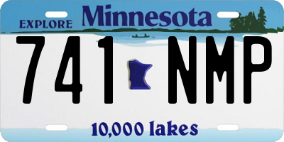 MN license plate 741NMP