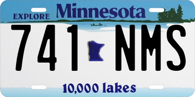 MN license plate 741NMS