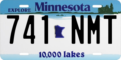 MN license plate 741NMT