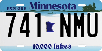 MN license plate 741NMU