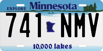 MN license plate 741NMV