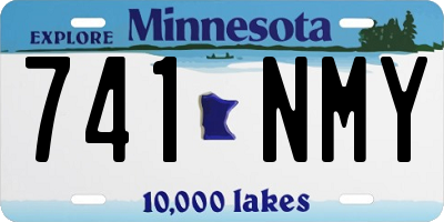 MN license plate 741NMY