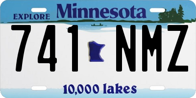 MN license plate 741NMZ