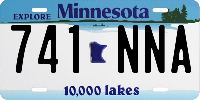 MN license plate 741NNA