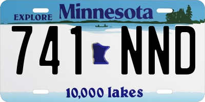 MN license plate 741NND