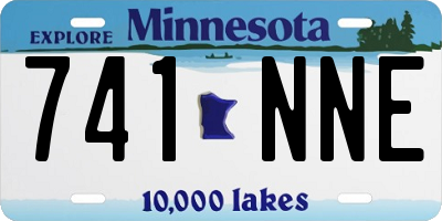 MN license plate 741NNE