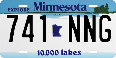 MN license plate 741NNG