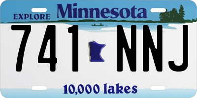 MN license plate 741NNJ