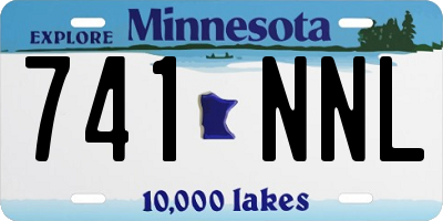 MN license plate 741NNL
