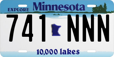 MN license plate 741NNN