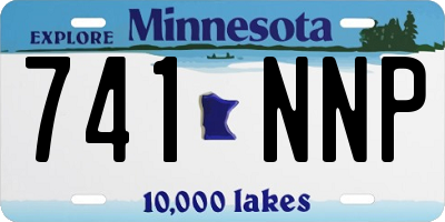 MN license plate 741NNP