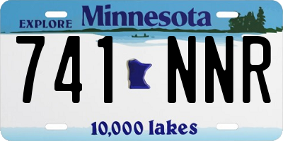 MN license plate 741NNR