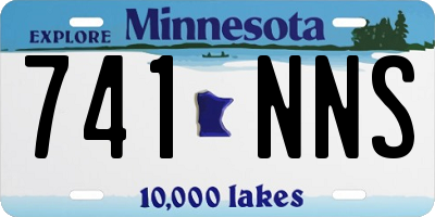 MN license plate 741NNS