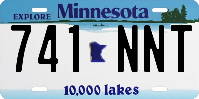 MN license plate 741NNT