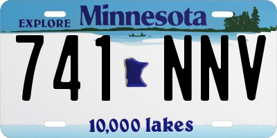 MN license plate 741NNV