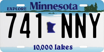 MN license plate 741NNY
