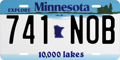 MN license plate 741NOB