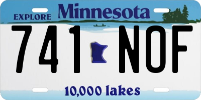 MN license plate 741NOF