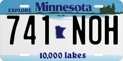 MN license plate 741NOH