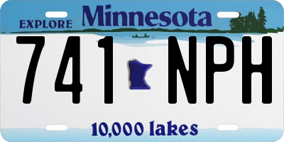 MN license plate 741NPH
