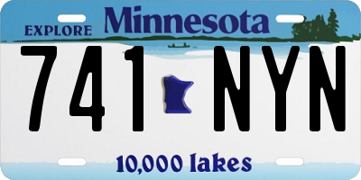 MN license plate 741NYN