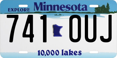 MN license plate 741OUJ