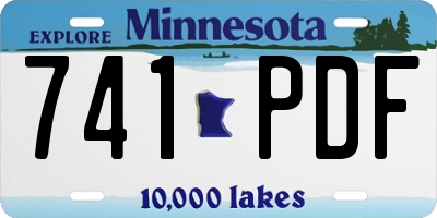 MN license plate 741PDF