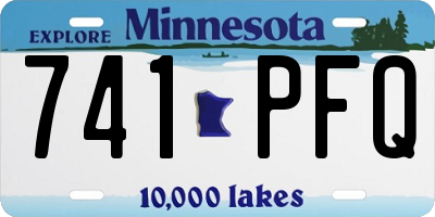 MN license plate 741PFQ