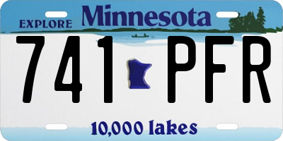 MN license plate 741PFR